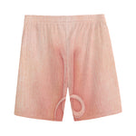 Pink Pig Tail Print Men's Sports Shorts