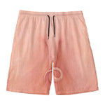 Pink Pig Tail Print Men's Swim Trunks