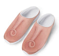 Pink Pig Tail Print Mesh Casual Shoes