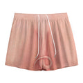 Pink Pig Tail Print Mesh Shorts