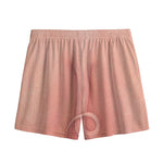 Pink Pig Tail Print Mesh Shorts