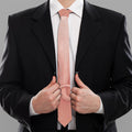 Pink Pig Tail Print Necktie