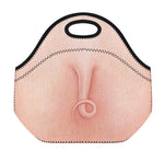 Pink Pig Tail Print Neoprene Lunch Bag