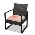 Pink Pig Tail Print Outdoor Seat Cushion Cover