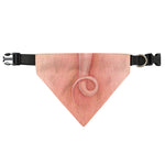 Pink Pig Tail Print Over The Collar Dog Bandana