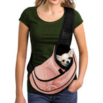 Pink Pig Tail Print Pet Sling Carrier
