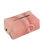 Pink Pig Tail Print Rectangle Tissue Box Cover