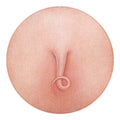 Pink Pig Tail Print Round Blanket