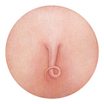 Pink Pig Tail Print Round Blanket