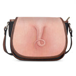 Pink Pig Tail Print Saddle Bag