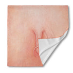 Pink Pig Tail Print Silk Bandana