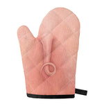 Pink Pig Tail Print Single Oven Mitt