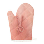 Pink Pig Tail Print Single Oven Mitt