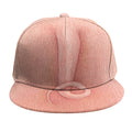Pink Pig Tail Print Snapback Cap