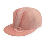 Pink Pig Tail Print Snapback Cap