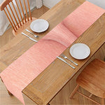 Pink Pig Tail Print Table Runner