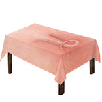 Pink Pig Tail Print Tablecloth