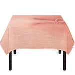Pink Pig Tail Print Tablecloth