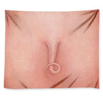 Pink Pig Tail Print Tapestry