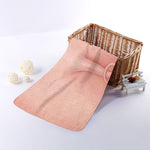 Pink Pig Tail Print Towel