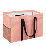 Pink Pig Tail Print Utility Tote Bag