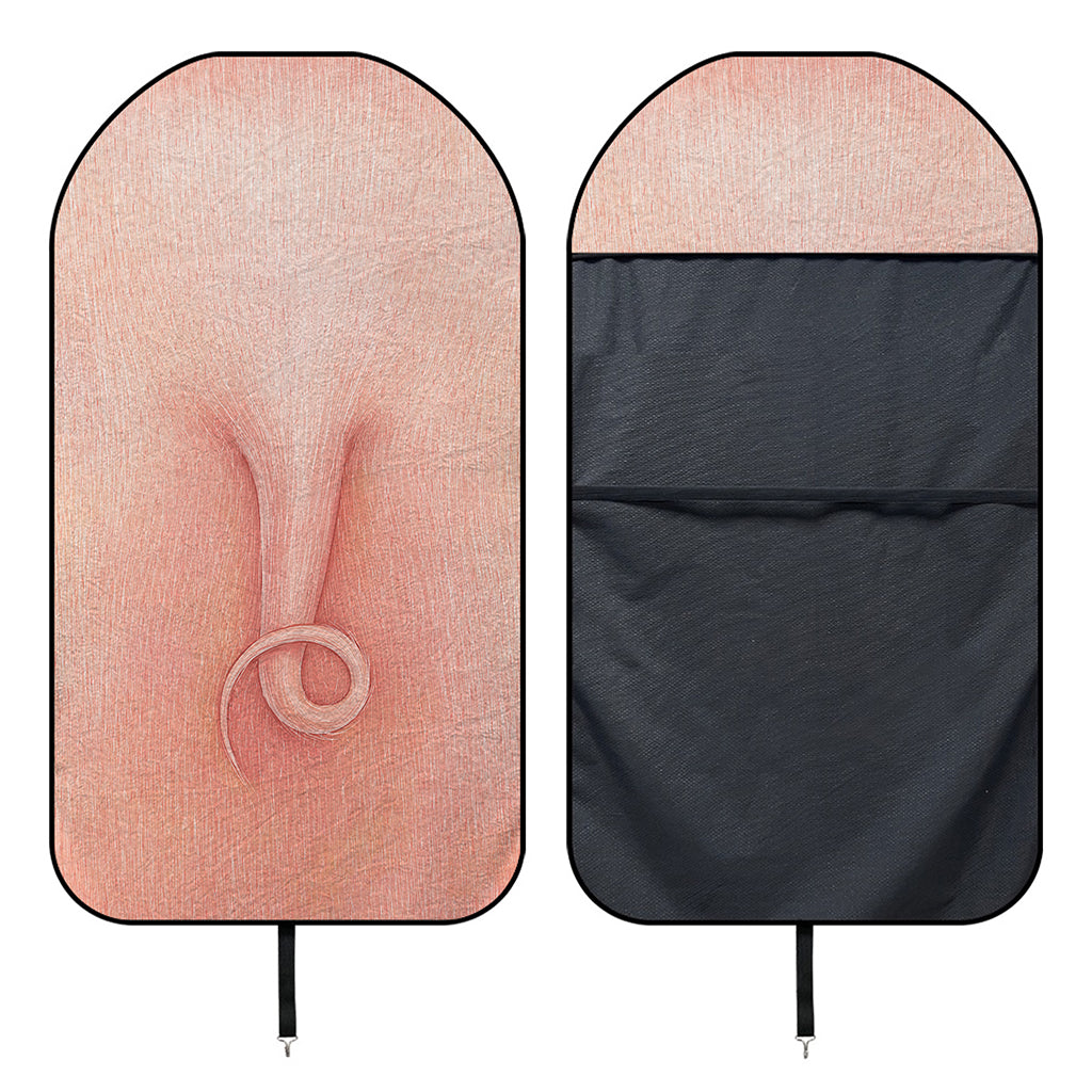 Pink Pig Tail Print Waterproof Car Seat Cover