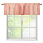 Pink Pig Tail Print Window Valance