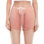 Pink Pig Tail Print Women's Split Running Shorts