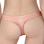 Pink Pig Tail Print Women's Thong