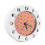 Pink Pineapple Pattern Print Alarm Clock
