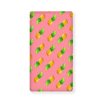 Pink Pineapple Pattern Print Baby Crib Sheet
