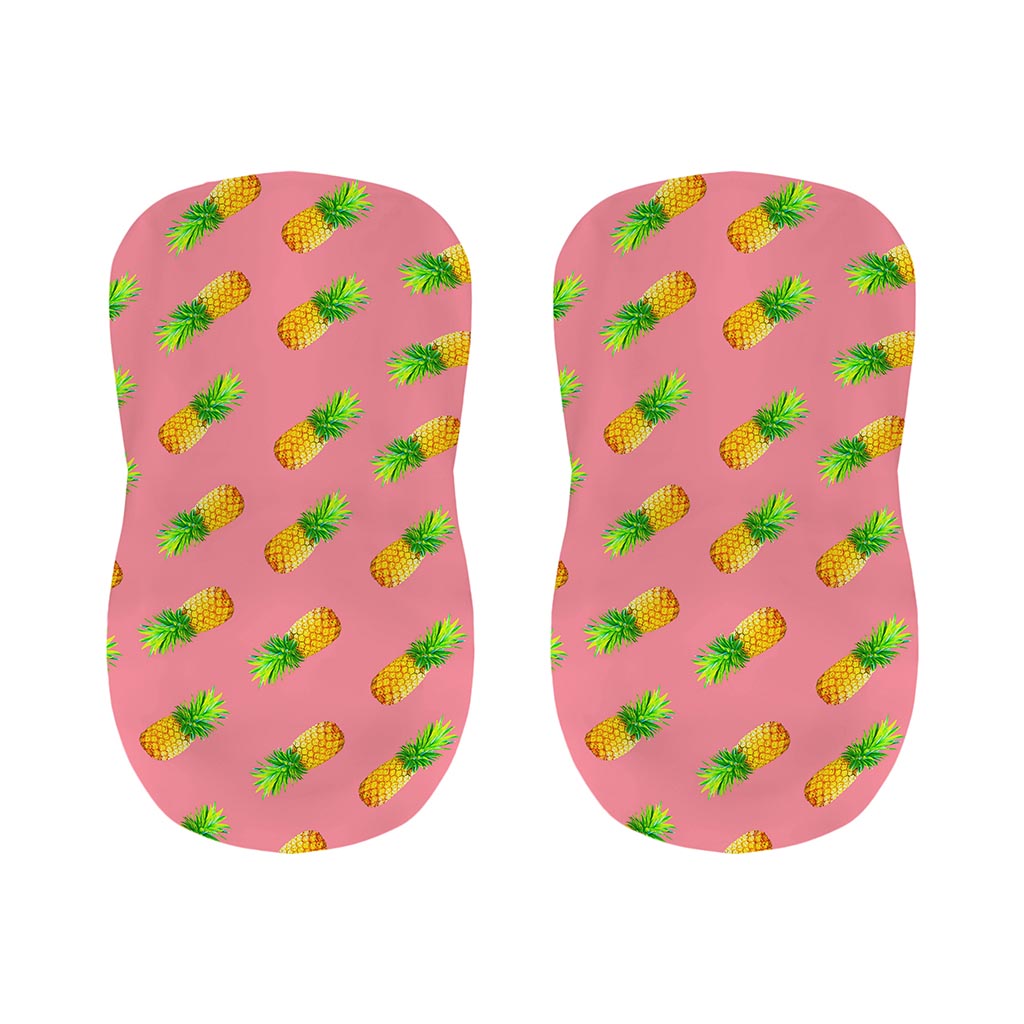 Pink Pineapple Pattern Print Bar Stool Covers
