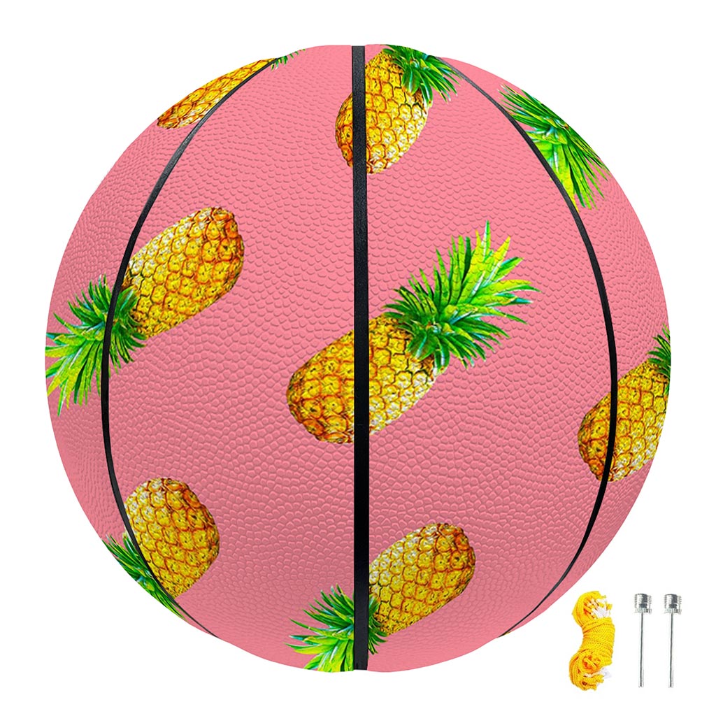 Pink Pineapple Pattern Print Basketball