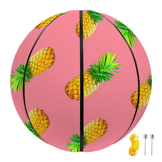 Pink Pineapple Pattern Print Basketball