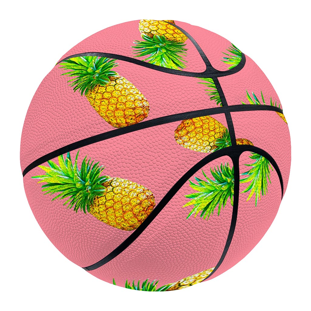Pink Pineapple Pattern Print Basketball