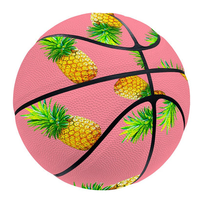 Pink Pineapple Pattern Print Basketball