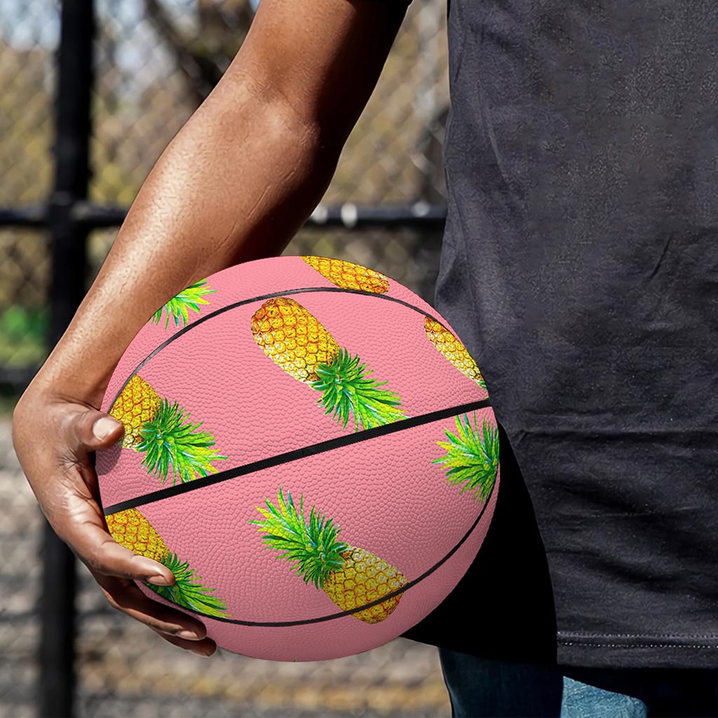 Pink Pineapple Pattern Print Basketball