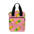 Pink Pineapple Pattern Print Bible Tote Bag