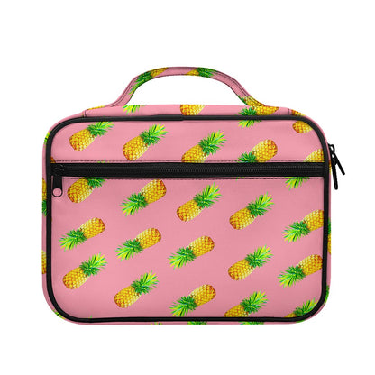 Pink Pineapple Pattern Print Briefcase Bible Bag