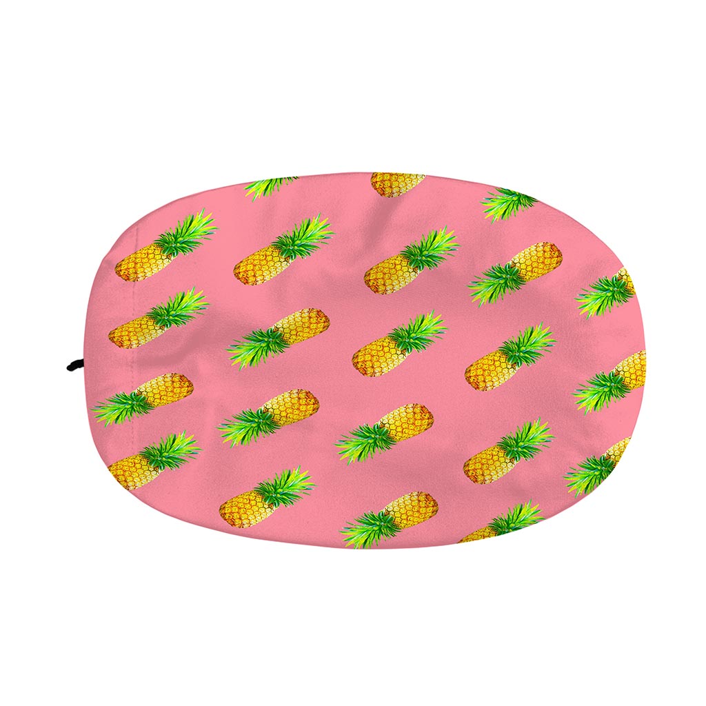 Pink Pineapple Pattern Print Car Side Mirror Covers