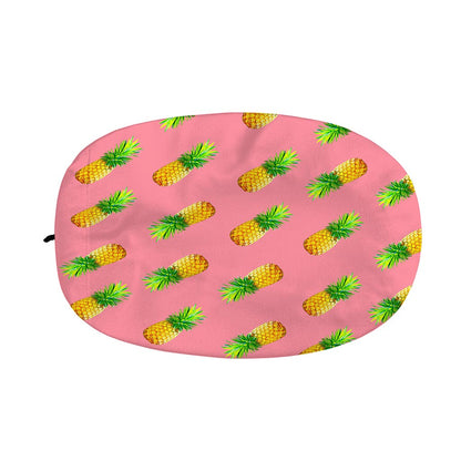 Pink Pineapple Pattern Print Car Side Mirror Covers