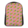 Pink Pineapple Pattern Print Casual Backpack