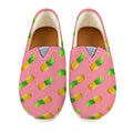 Pink Pineapple Pattern Print Casual Shoes