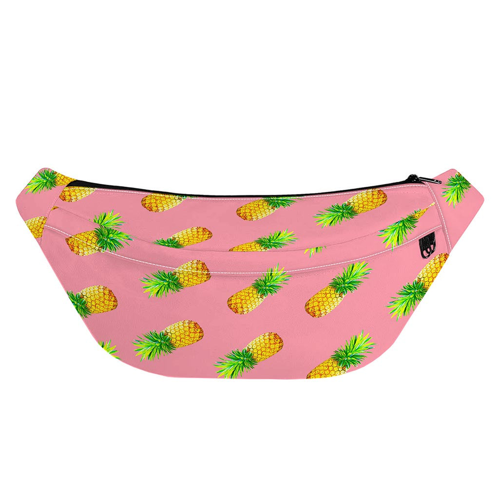 Pink Pineapple Pattern Print Fanny Pack