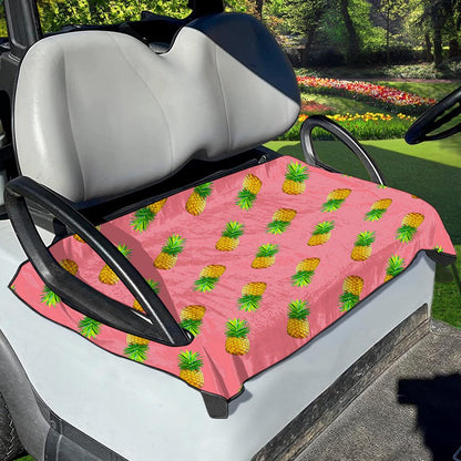 Pink Pineapple Pattern Print Golf Cart Seat Cover