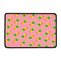 Pink Pineapple Pattern Print Kitchen Mat