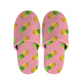 Pink Pineapple Pattern Print Slippers