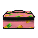 Pink Pineapple Pattern Print Small Lunch Bag