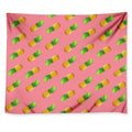 Pink Pineapple Pattern Print Tapestry