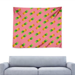 Pink Pineapple Pattern Print Tapestry